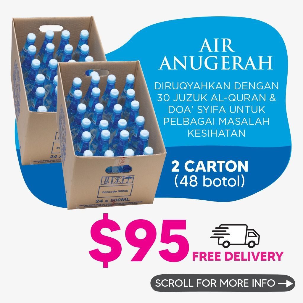 Air Anugerah - Terapi Sains & Doa Syifa - 2 Cartons