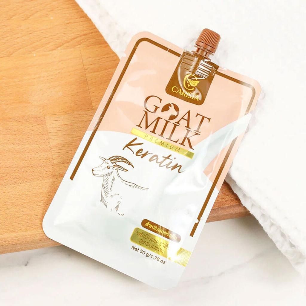 Carista Goat Milk Keratin Sachet 50g - Dry & Damaged Hair (Brown)