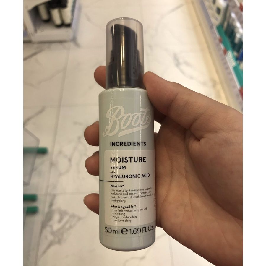 Boots Ingredients Series: Moisture Hair Serum with Hyaluronic Acid 50ml