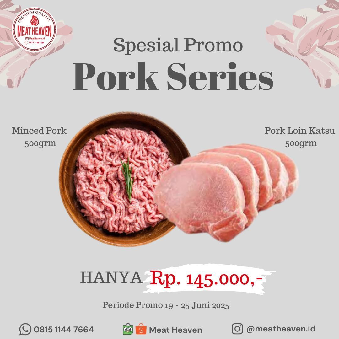 Promo Minced Pork & Pork Loin Katsu
