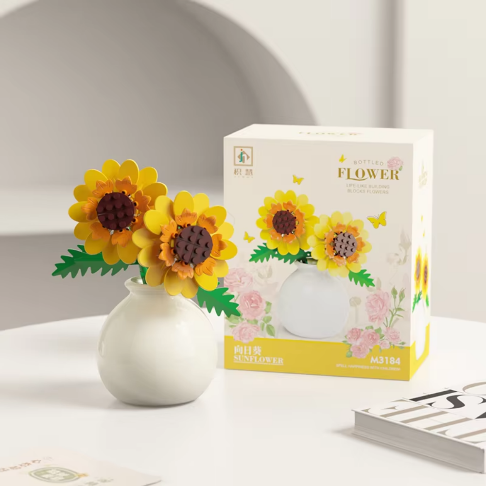 Bottled Sunflower Mini Bricks