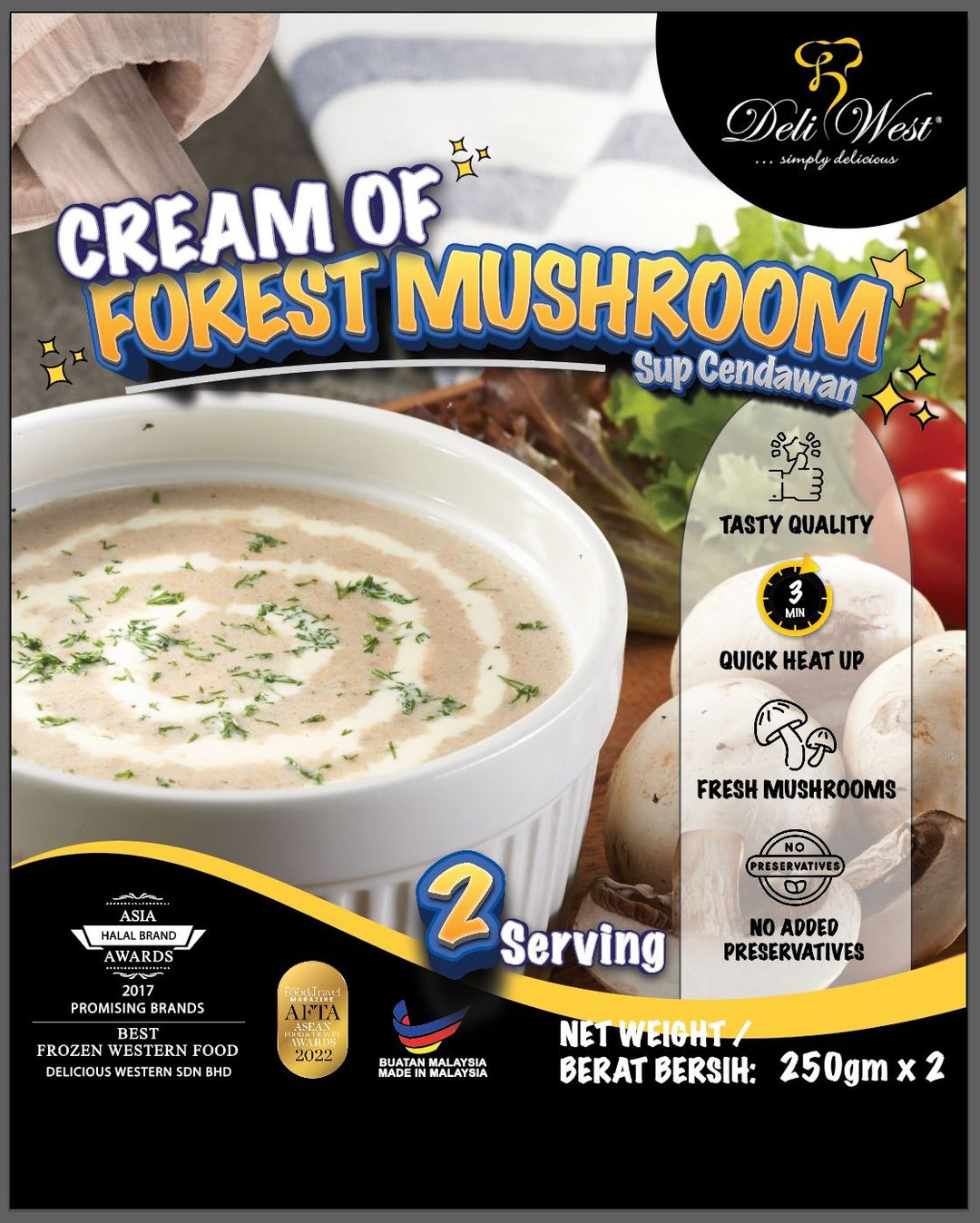 Set A - Mushroom Soup (2 Serving - 500gm)