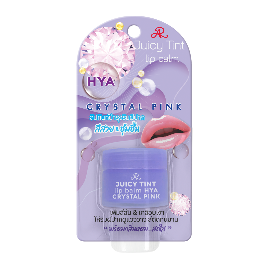 AR Aron Juicy Tint Lip Balm HYA 7.4g - Crystal Pink