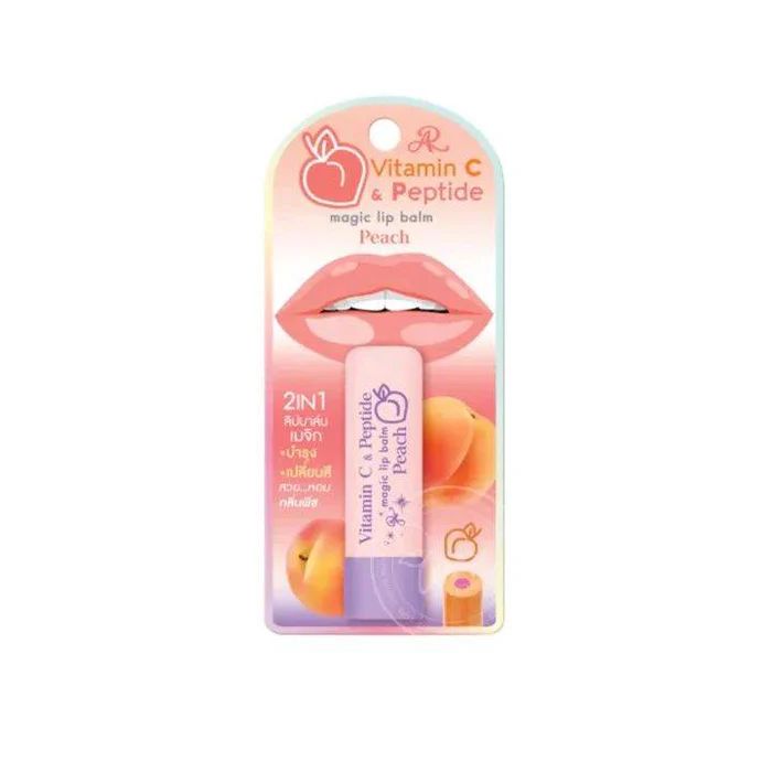 AR Aron Vitamin C & Peptide Lip Balm - Peach