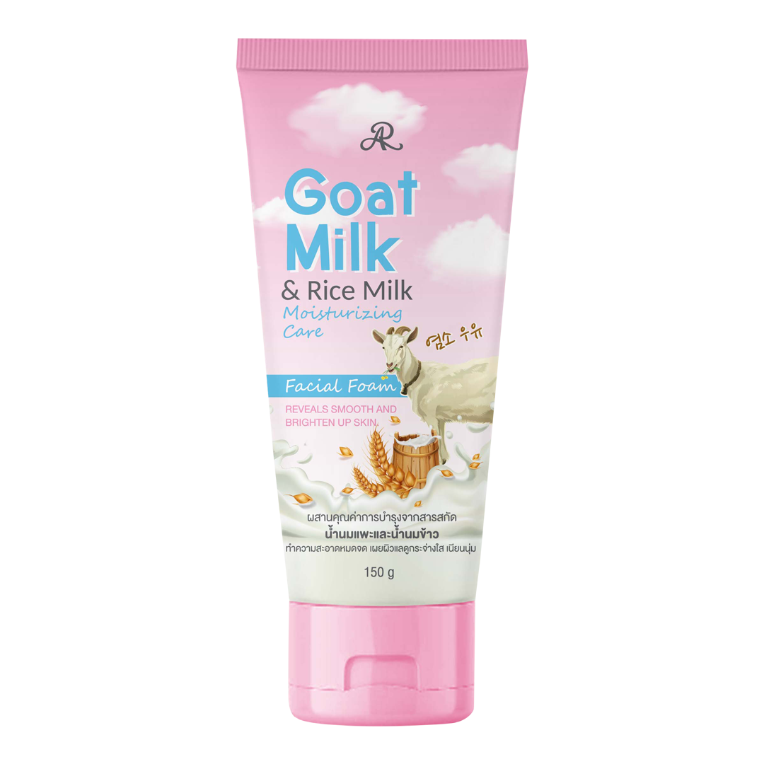 AR Aron Vitamin E Goat Milk & Rice Milk Moisturizing Care Facial Foam
