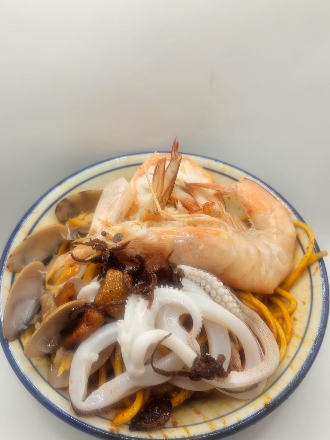 Big Prawn Noodle w/ Sotong