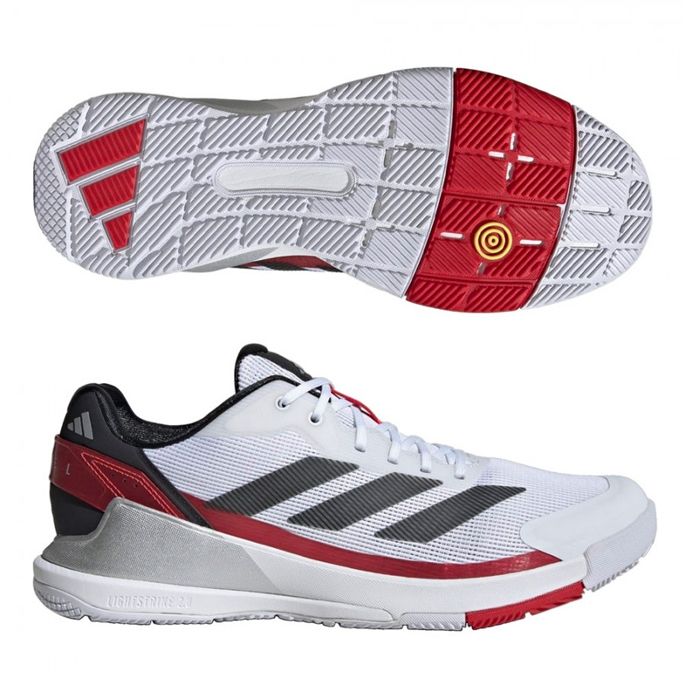 ADIDAS Crazy Quick LS White/Red, Men's Padel Shoe