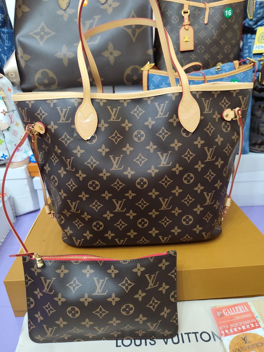 Bolsos LV, neverfull marrón, alta calidad 