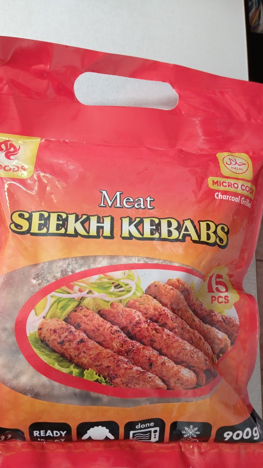 Meat Seekh Kebabs 15pc (big pack)