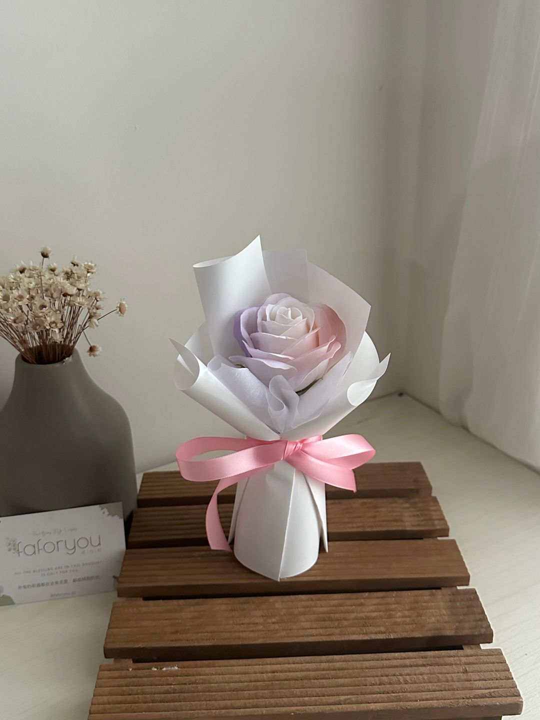 1 Stalk Soap Rose Bouquet (1SRN001)
