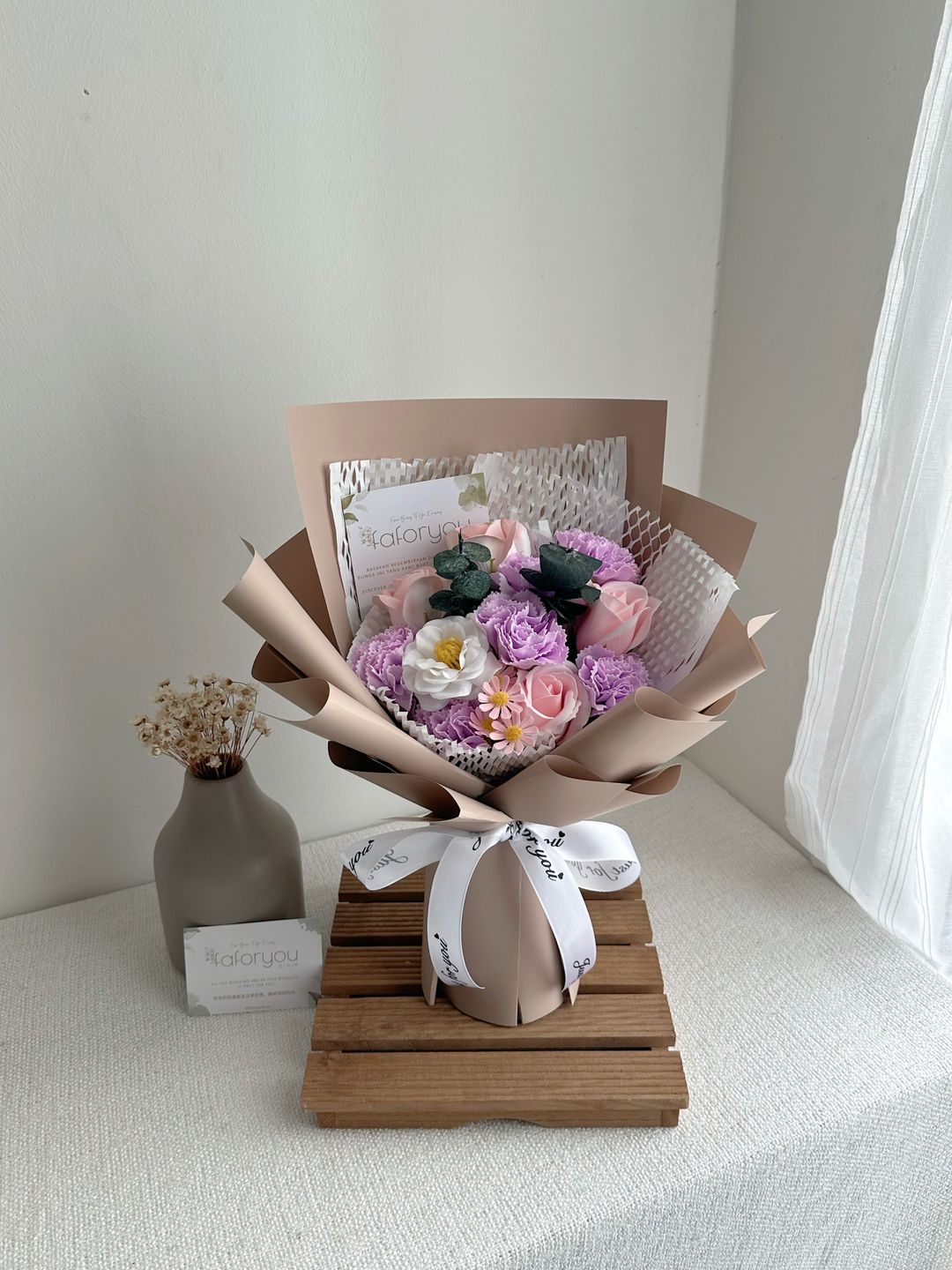 Soap Rose Carnation Bouquet 