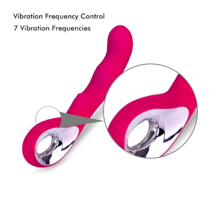 Silicone Vibrator G Spot Clitoris Stimulation with 7 Vibration Frequencies USB Charging Large Vibrators Masturbators Massager Sex Toy (Pink)
