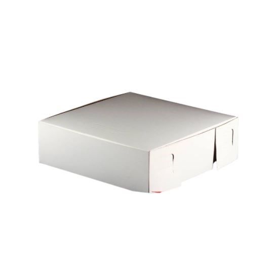 13" plain white cake box