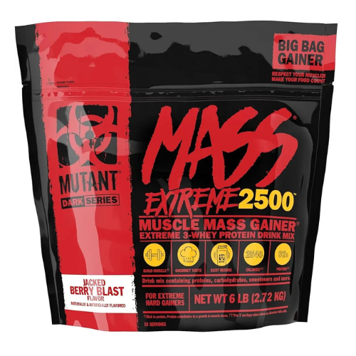 MUTANT MASS EXTREME 2500 6LBS JACKED BERRY BLAST *DETALLE*