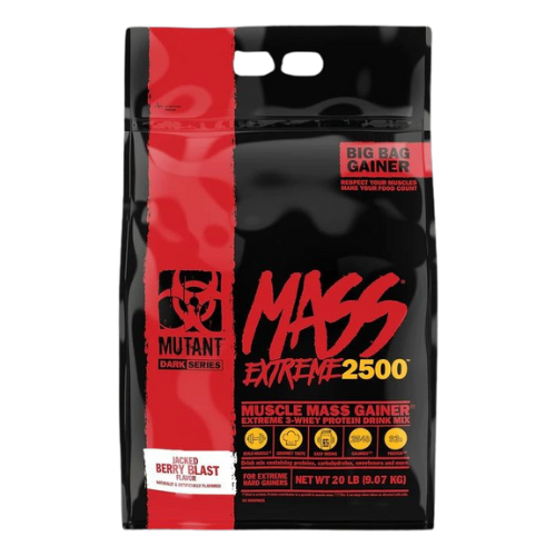 MUTANT MASS EXTREME 2500 20LBS JACKED BERRY BLAST
