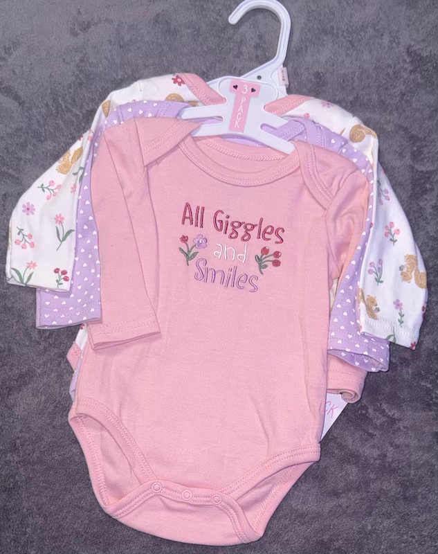 3 pcs Onesie set
