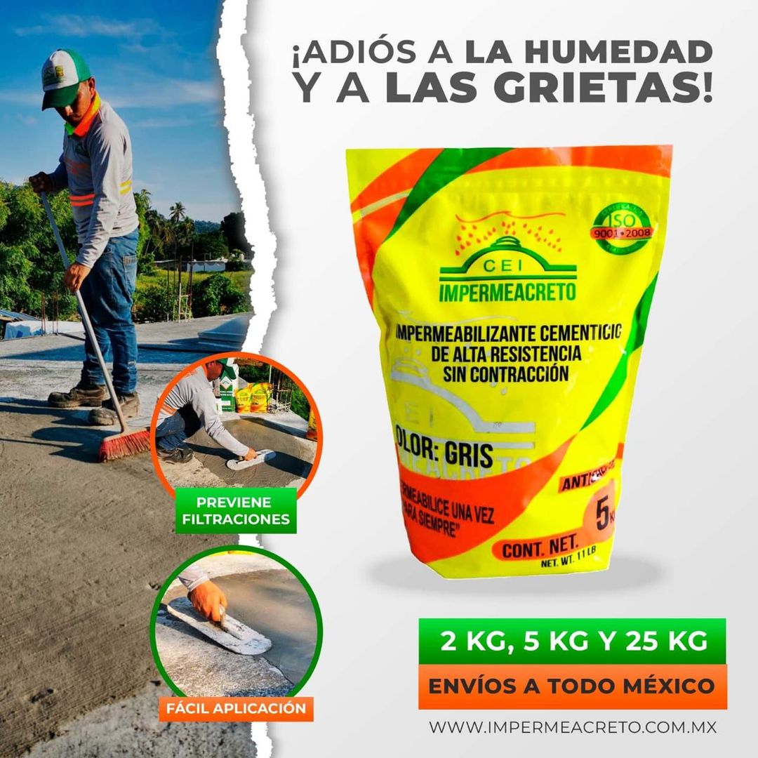 Impermeacreto Gris 25kg 