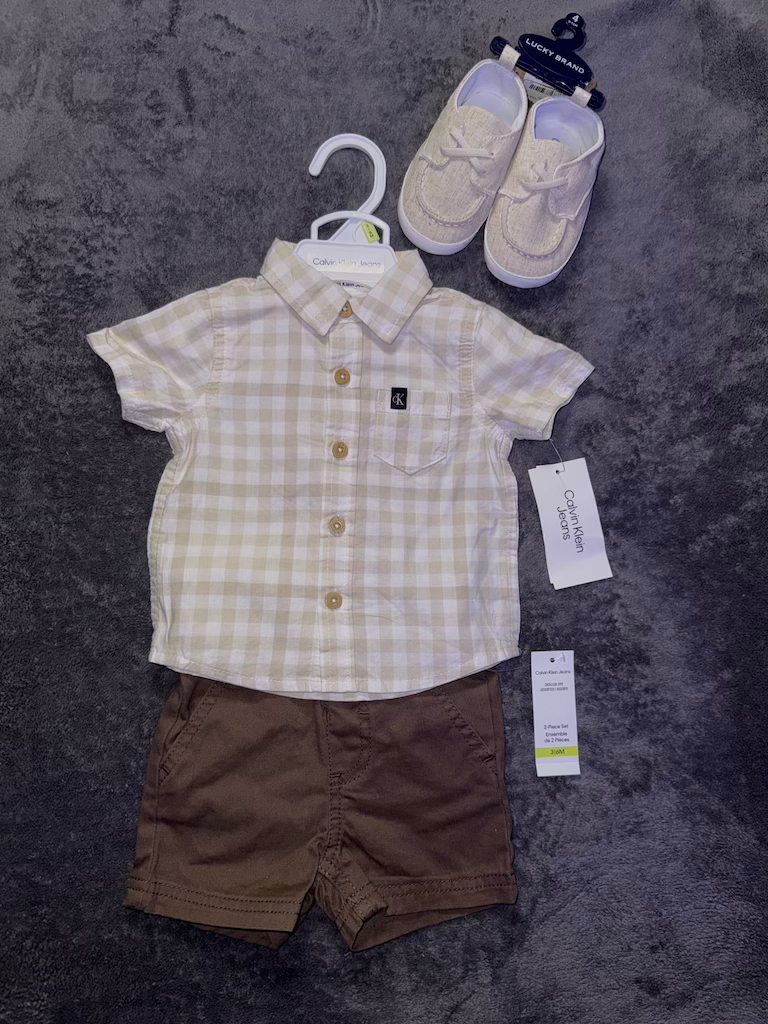 2 Pcs Calvin Klien Set (3-6 Months)