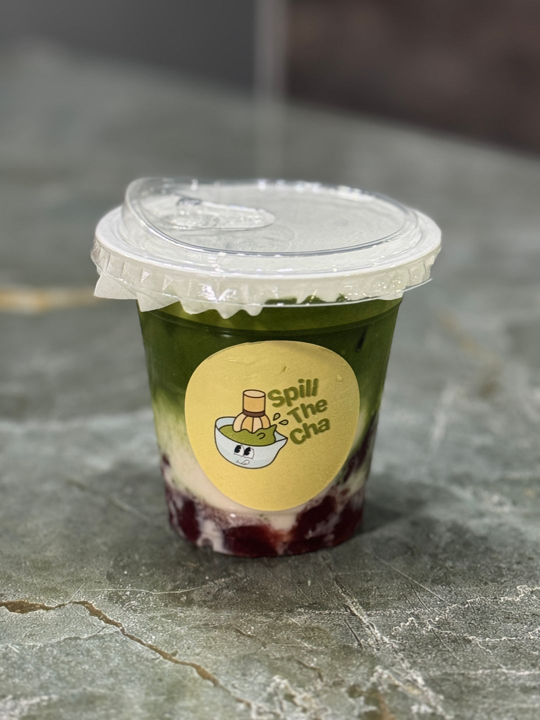 Strawberry Matcha Latte (Iced)