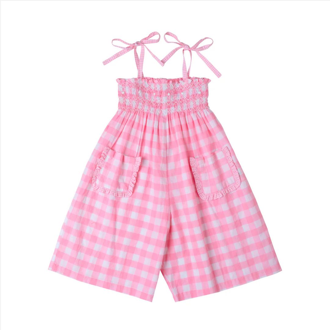 *Pre-order* Enola Smock Jumpsuit (Vichy)
