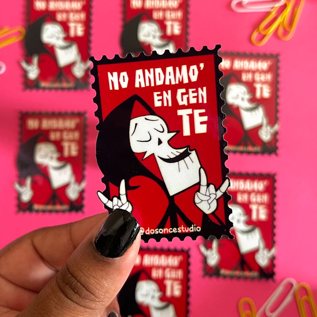sticker ”no andamo' en gente“
