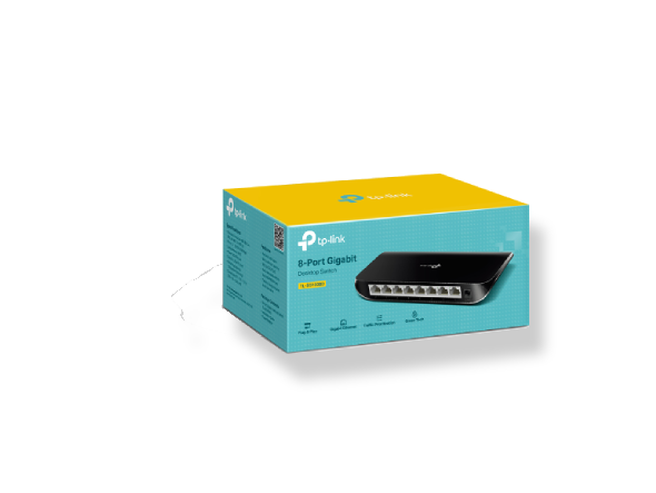  TP-Link 8-Port Gigabit Desktop Switch TL-SG1008D 