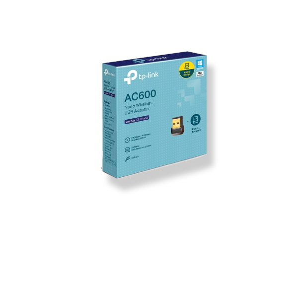 TP-Link AC600 Archer T2U Nano Wireless USB Adapter 
