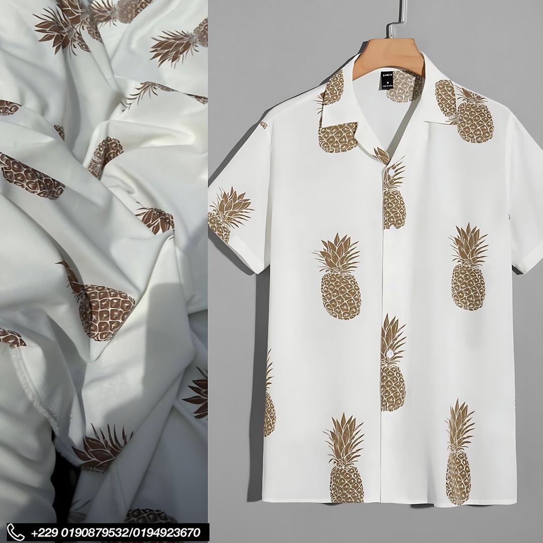 Tissu crêpe vintage ananas 🍍 