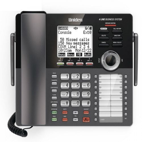 Uniden Standard téléphonique sans fil 4 Lignes Console Principale  AT4801