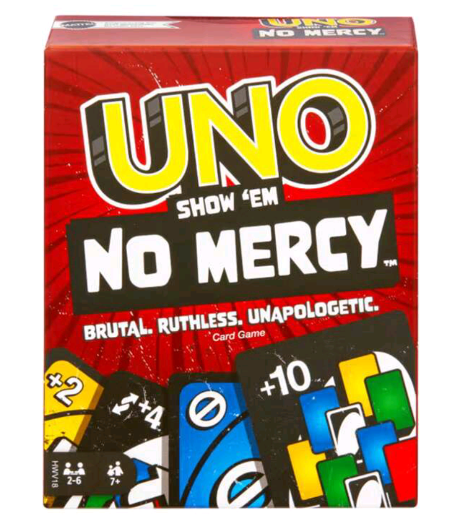 UNO NO MERCY Card Game (7+)