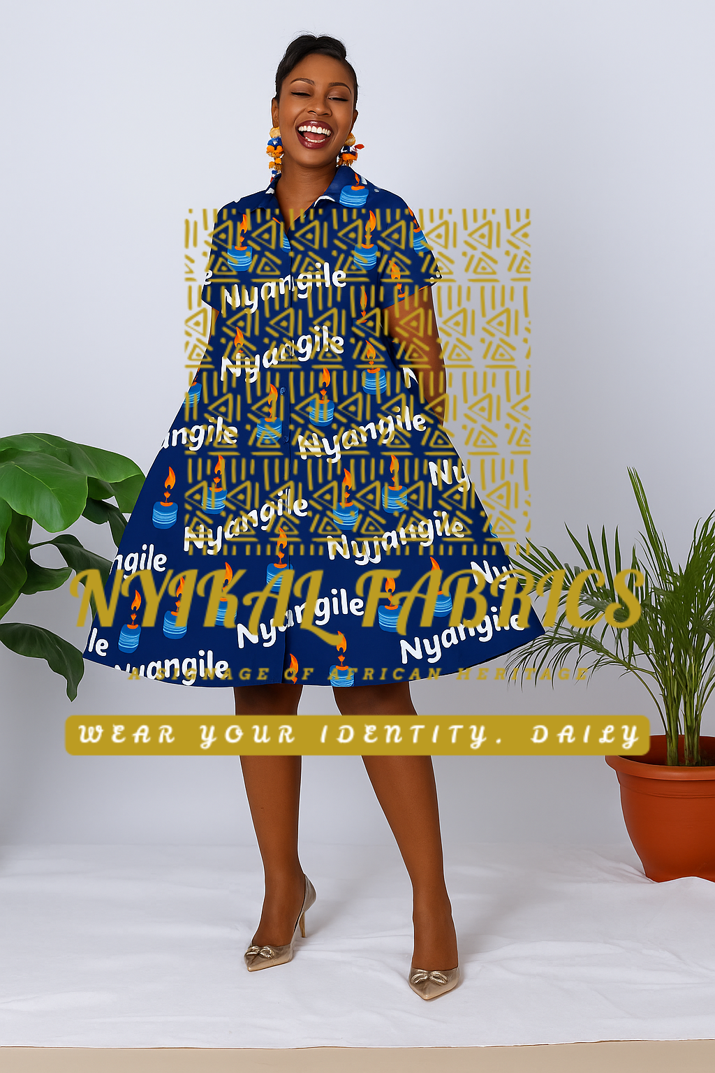 Nyangile Blue Dress (Short)