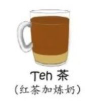 奶茶（熱） Teh（Hot）