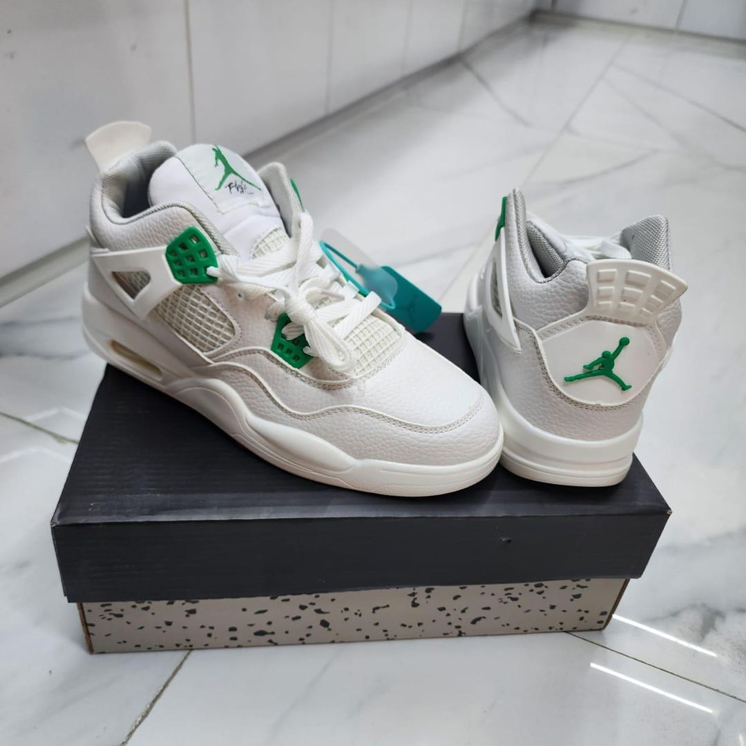Jordan 4 - white/green