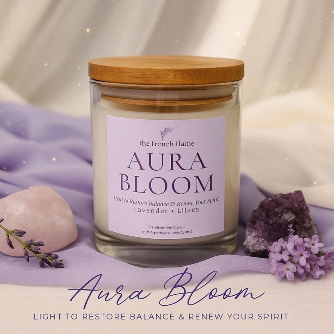 Aura Bloom - Manifestation Candle ✨🌸💜