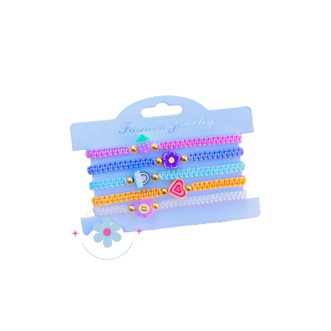 Non-Elastic Rope bracelet Pack