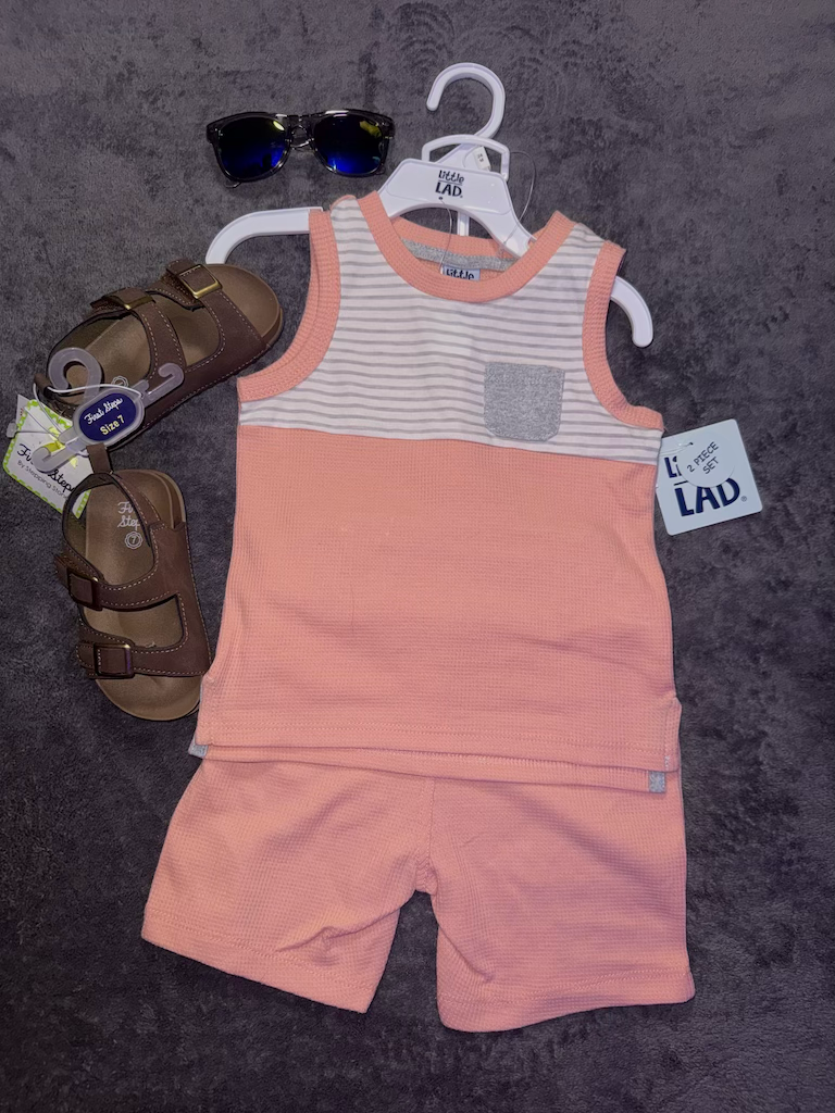 2 Pcs Shorts Set 
