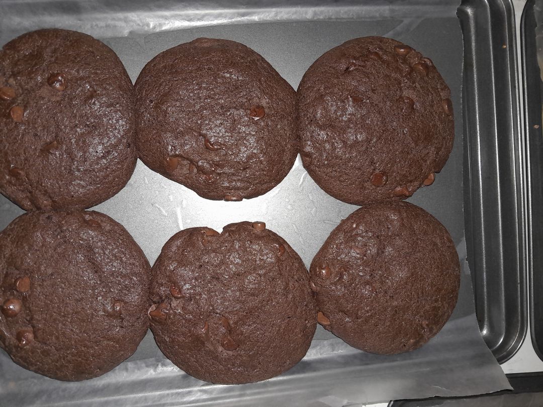 Double chocolate chip cookies
