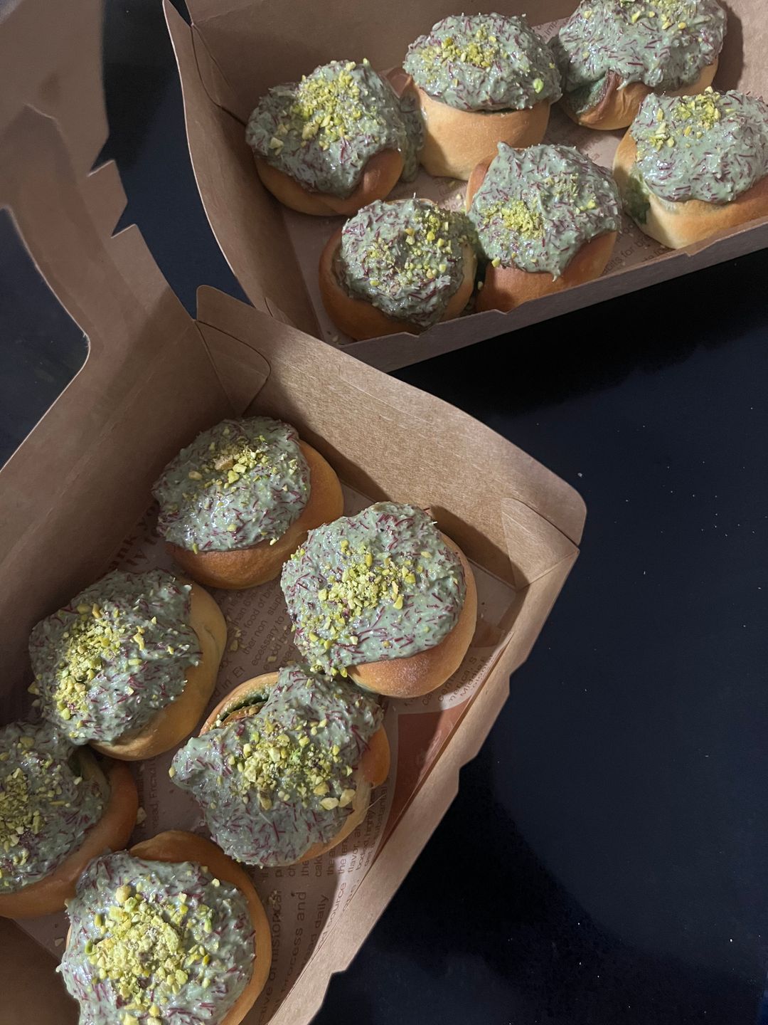 Mini Pistachio Kunafa Rolls