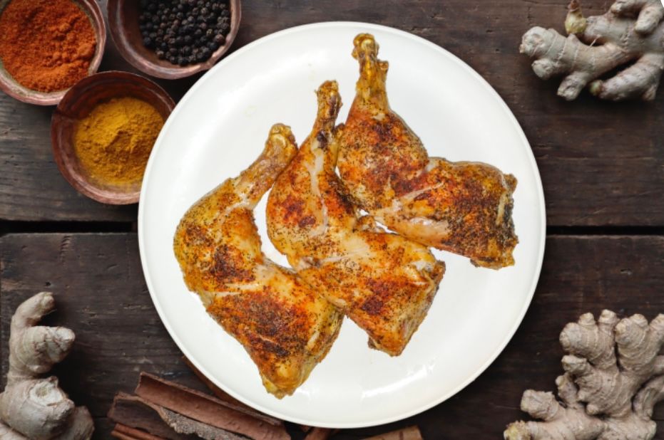 3 piece roasted chicken legs