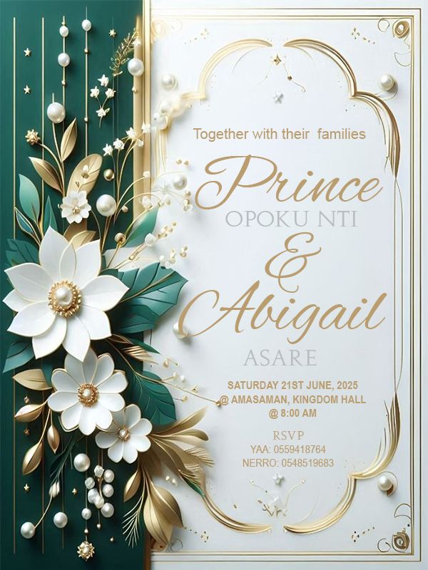 Wedding invitation card