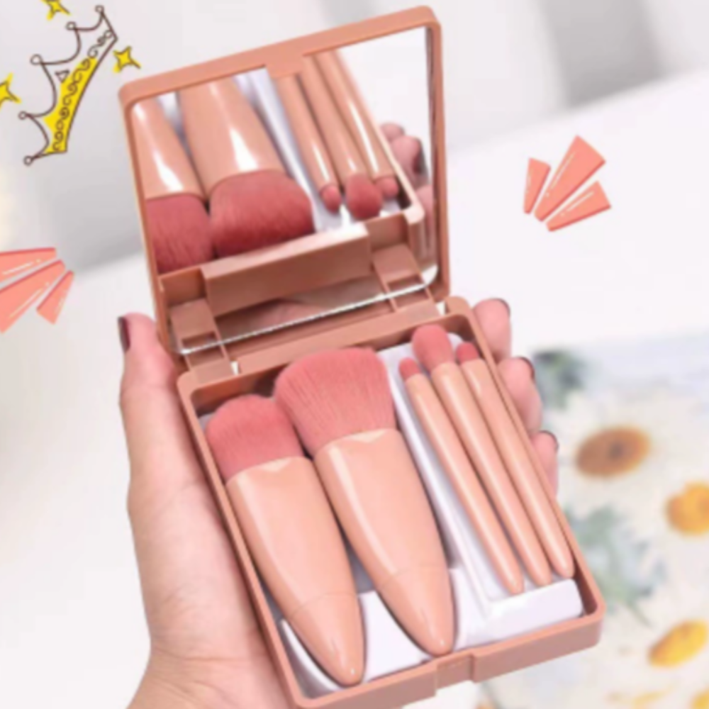 Mini Make Up Set Box (5 pcs + Mirror) Minimum 12 box