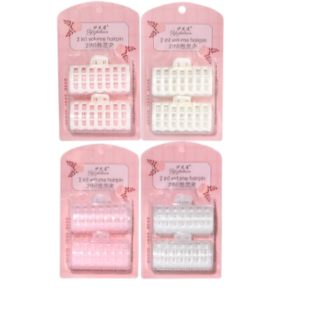 2 in 1 volume hairpin (random color) Pack of 24