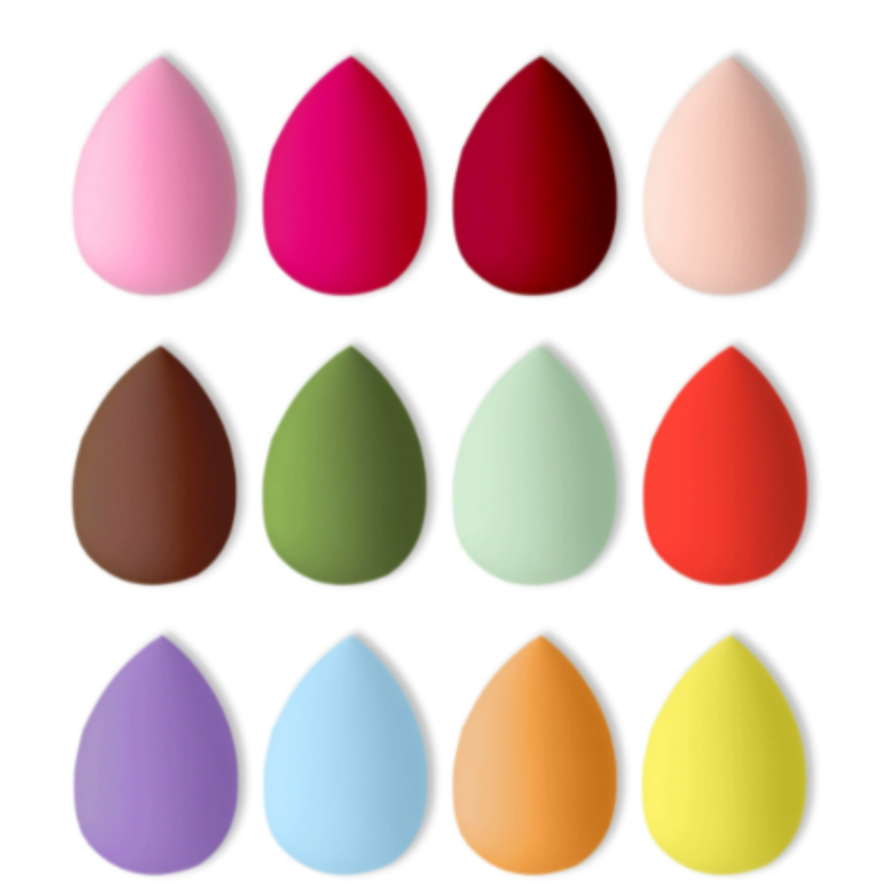 Make Up Sponge Tear Shape (in plastic) Pack of 24 *can choose color or random color