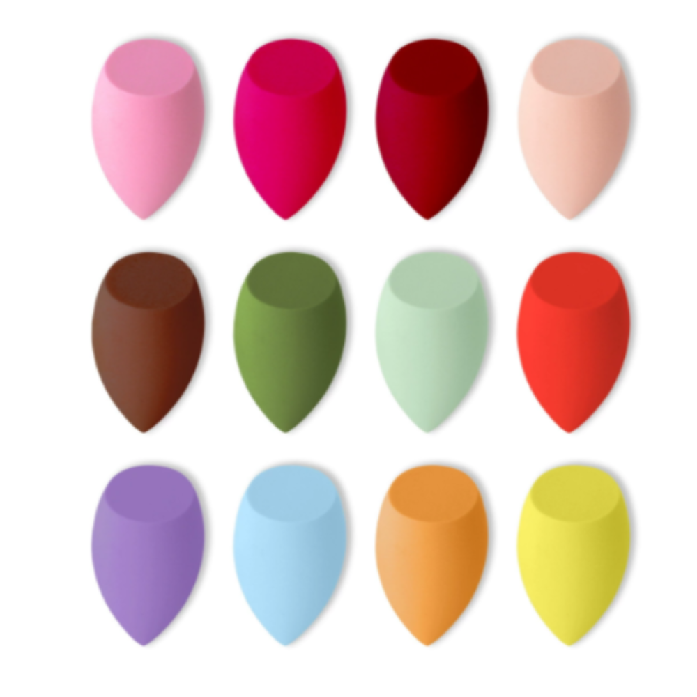 Make Up Sponge Side Cut Tear Shape (in plastic) Pack of 24 *can choose color or random color