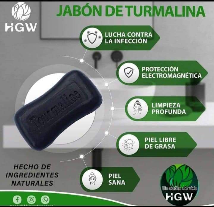 Jabón dúo Turmalina y Oliva