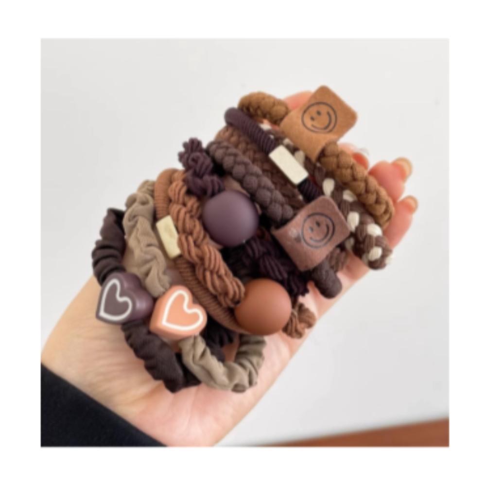 Hair Tie Sets #1: 10 pcs set Min. 12 sets