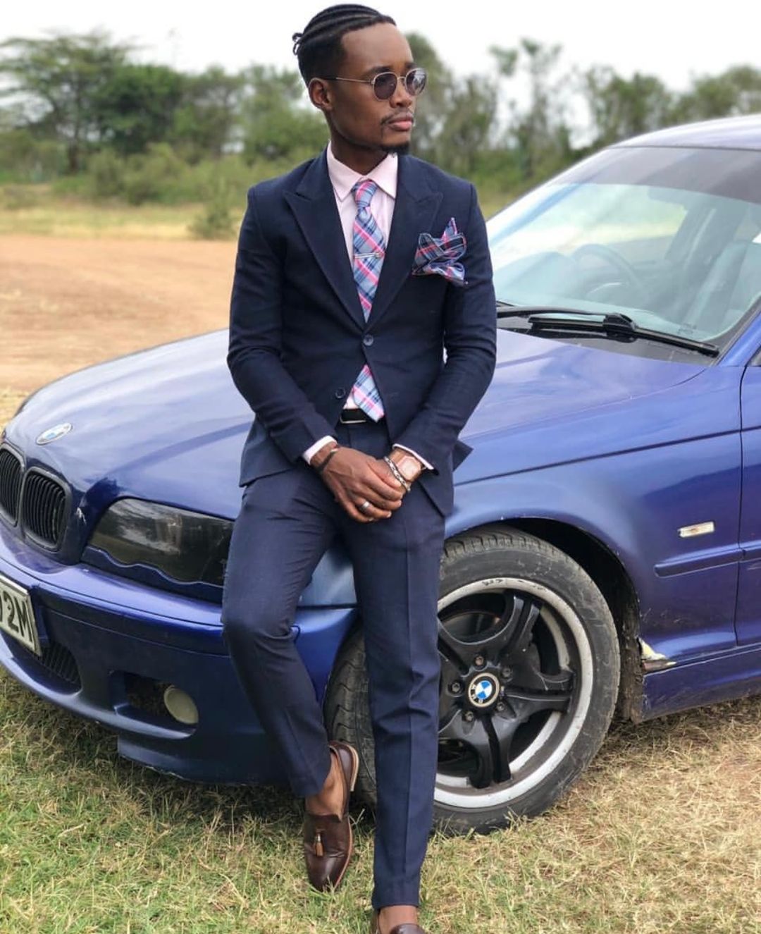 Navy Blue, Two piece suit 