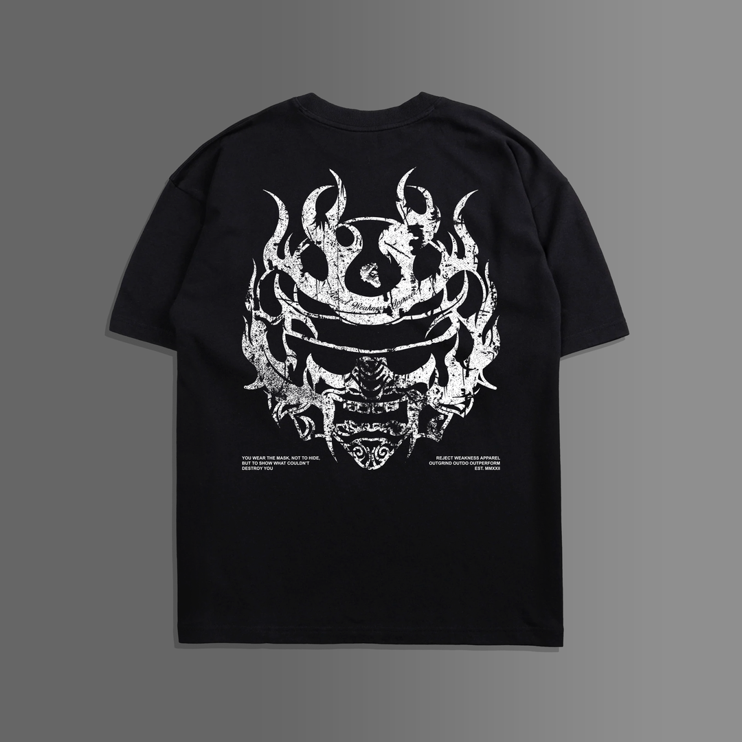 [Pre-Order] Reject Weakness 'The Mask' Oversized Tee in Black
