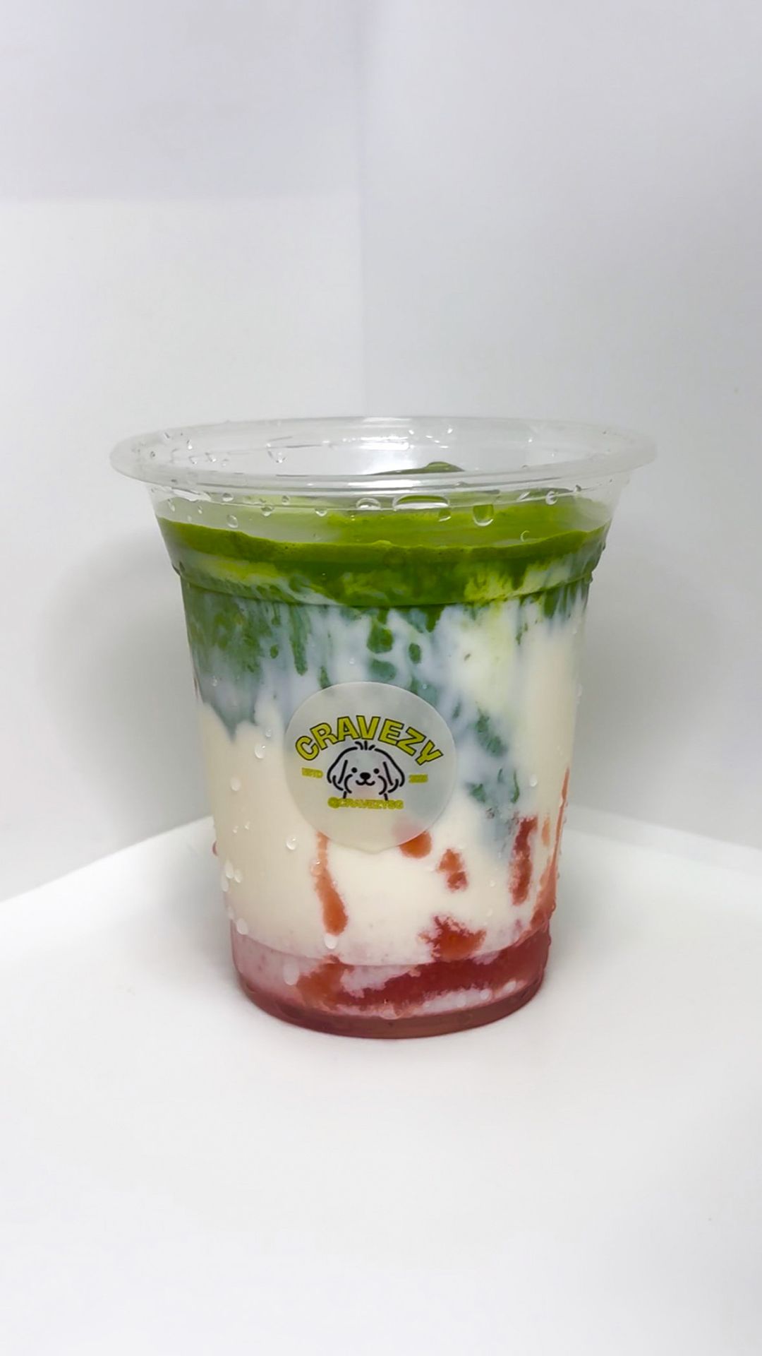 strawberry matcha latte