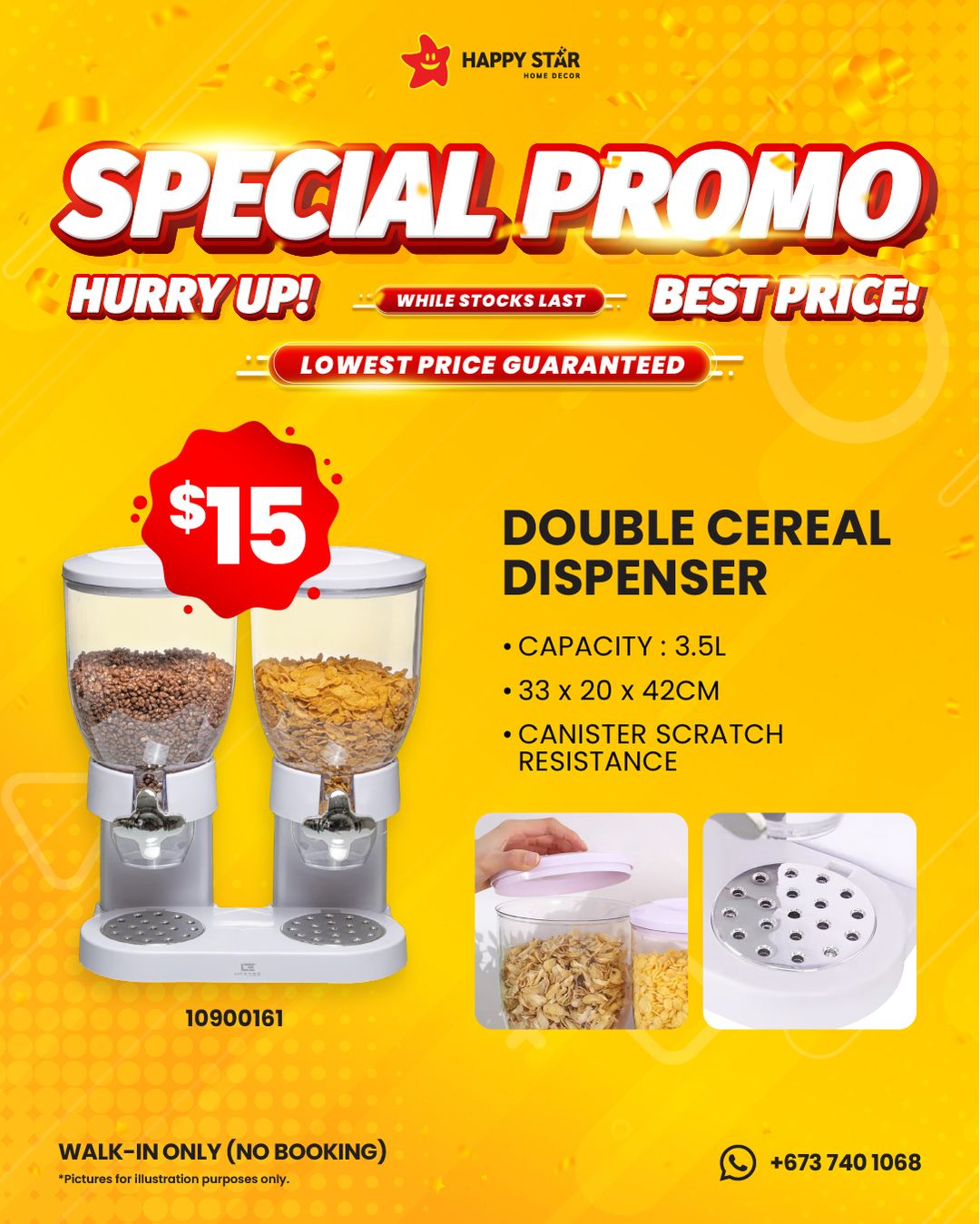 Double Cereal Dispenser